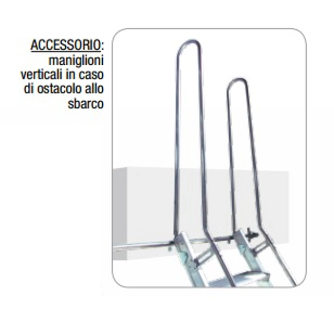 Vendita online Maggiorazione per coppia maniglioni verticali per scale S15/2